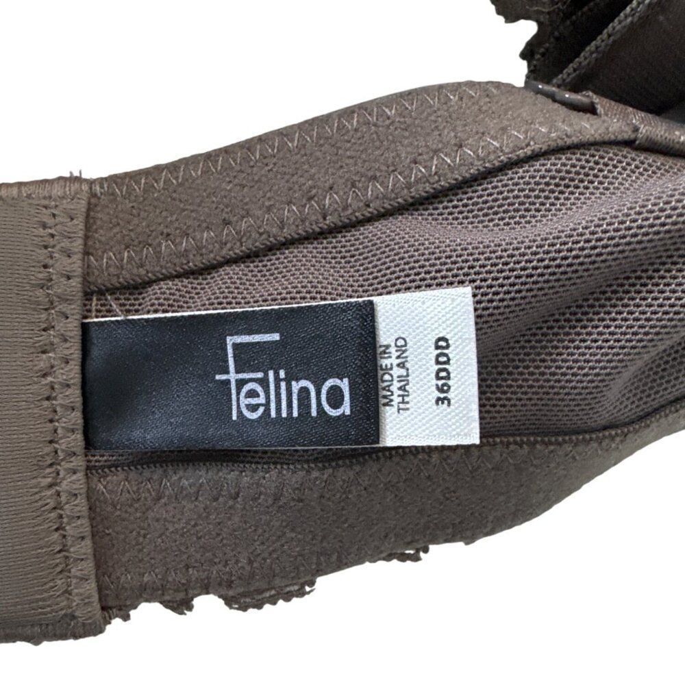 Felina Womens Bra 36ddd Lace Trim Underwire Padded Adjustable Straps — image 2 of 6